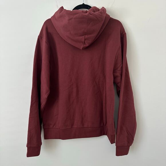 Alpine Design Men's Logo Fleece Hoodie, Medium, Dark Auburn - Picture 3 of 3